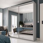 Guarda Roupa Solteiro Com Espelho 2 Portas 100% Mdf Bp Altdor