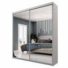 Guarda Roupa Solteiro Com Espelho 2 Portas 100% Mdf Bp Altdor