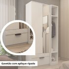 Guarda Roupa Solteiro Com Espelho 2 Portas 1 Gaveta Capri  Br