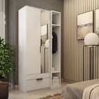 Guarda Roupa Solteiro Com Espelho 2 Portas 1 Gaveta Capri  Br