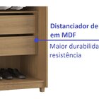 Guarda Roupa Solteiro Com Espelho 2 Portas 2 Gavetas 100% Mdf