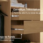 Guarda Roupa Solteiro Com Espelho 2 Portas 2 Gavetas 100% Mdf