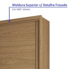 Guarda Roupa Solteiro Com Espelho 2 Portas 2 Gavetas 100% Mdf