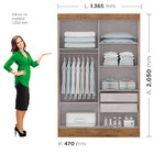 Guarda-roupa Solteiro Com Espelho 2 Portas 2 Gavetas Branco