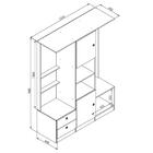 Guarda Roupa Solteiro Com Espelho 2 Portas 2 Gavetas Closet A