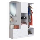 Guarda Roupa Solteiro Com Espelho 2 Portas 2 Gavetas Closet A