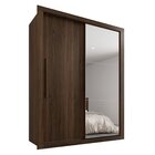 Guarda Roupa Solteiro Com Espelho 2 Portas 2 Gavetas Costa Ri