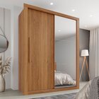 Guarda Roupa Solteiro Com Espelho 2 Portas 2 Gavetas Costa Ri