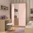 Guarda-roupa Solteiro Com Espelho 2 Portas 2 Gavetas Infinity