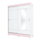 Guarda Roupa Solteiro Com Espelho 2 Portas 2 Gavetas Jackie C