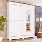 Guarda Roupa Solteiro Com Espelho 2 Portas 2 Gavetas Jackie C