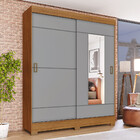 Guarda Roupa Solteiro Com Espelho 2 Portas 2 Gavetas Jackie C