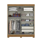 Guarda Roupa Solteiro Com Espelho 2 Portas 2 Gavetas Jackie C