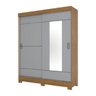 Guarda Roupa Solteiro Com Espelho 2 Portas 2 Gavetas Jackie C