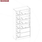 Guarda Roupa Solteiro Com Espelho 2 Portas 2 Gavetas Joy Demo