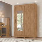 Guarda Roupa Solteiro Com Espelho 2 Portas 2 Gavetas Milão Mo