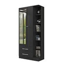 Guarda Roupa Solteiro Com Espelho 2 Portas 2 Gavetas Moju  Pr