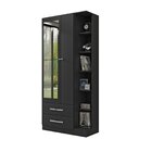 Guarda Roupa Solteiro Com Espelho 2 Portas 2 Gavetas Moju  Pr