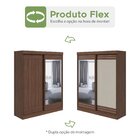 Guarda-roupa Solteiro Com Espelho 2 Portas 2 Gavetas Prestige