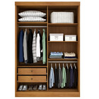 Guarda Roupa Solteiro Com Espelho 2 Portas 2 Gavetas - Roma-c