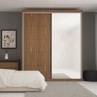 Guarda Roupa Solteiro Com Espelho 2 Portas 2 Gavetas South Ma