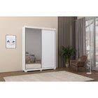 Guarda Roupa Solteiro Com Espelho 2 Portas 3 Gavetas 100% Mdf