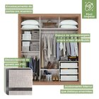 Guarda-roupa Solteiro Com Espelho 2 Portas 3 Gavetas Apoena C