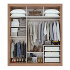 Guarda-roupa Solteiro Com Espelho 2 Portas 3 Gavetas Apoena C