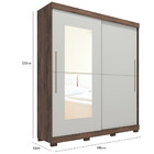 Guarda Roupa Solteiro Com Espelho 2 Portas 3 Gavetas Belize P