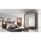 Guarda Roupa Solteiro Com Espelho 2 Portas 3 Gavetas Dallas C