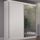 Guarda Roupa Solteiro Com Espelho 2 Portas 3 Gavetas - São Pa