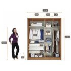 Guarda Roupa Solteiro Com Espelho 2 Portas 3 Gavetas Thor Esp