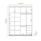 Guarda Roupa Solteiro Com Espelho 2 Portas 3 Gavetas Veneto B