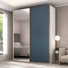 Guarda Roupa Solteiro Com Espelho 2 Portas 3 Gavetas Veneto B