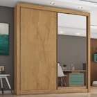 Guarda Roupa Solteiro Com Espelho 2 Portas 4 Gavetas - Zuriqu