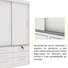 Guarda Roupa Solteiro Com Espelho 2 Portas 6 Gavetas 133cm Ch