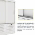 Guarda Roupa Solteiro Com Espelho 2 Portas 6 Gavetas 133cm Ch