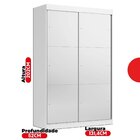 Guarda-roupa Solteiro Com Espelho 2 Portas De Correr 2 Gaveta