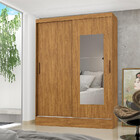 Guarda Roupa Solteiro Com Espelho 2 Portas De Correr 2 Gaveta