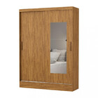 Guarda Roupa Solteiro Com Espelho 2 Portas De Correr 2 Gaveta