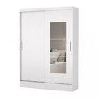 Guarda Roupa Solteiro Com Espelho 2 Portas De Correr 2 Gaveta