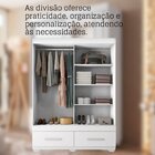 Guarda-roupa Solteiro Com Espelho 2 Portas De Correr 2 Gaveta