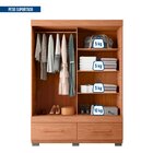 Guarda-roupa Solteiro Com Espelho 2 Portas De Correr 2 Gaveta