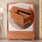 Guarda-roupa Solteiro Com Espelho 2 Portas De Correr 2 Gaveta