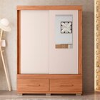 Guarda-roupa Solteiro Com Espelho 2 Portas De Correr 2 Gaveta