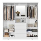 Guarda Roupa Solteiro Com Espelho 2 Portas De Correr 4 Gaveta