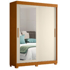 Guarda Roupa Solteiro Com Espelho 2 Portas De Correr Flex Col