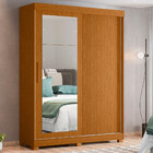 Guarda Roupa Solteiro Com Espelho 2 Portas De Correr Flex Col