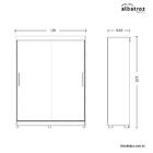 Guarda Roupa Solteiro Com Espelho 2 Portas De Correr Flex Col