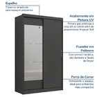 Guarda-roupa Solteiro Com Espelho 2 Portas De Correr Muriqui